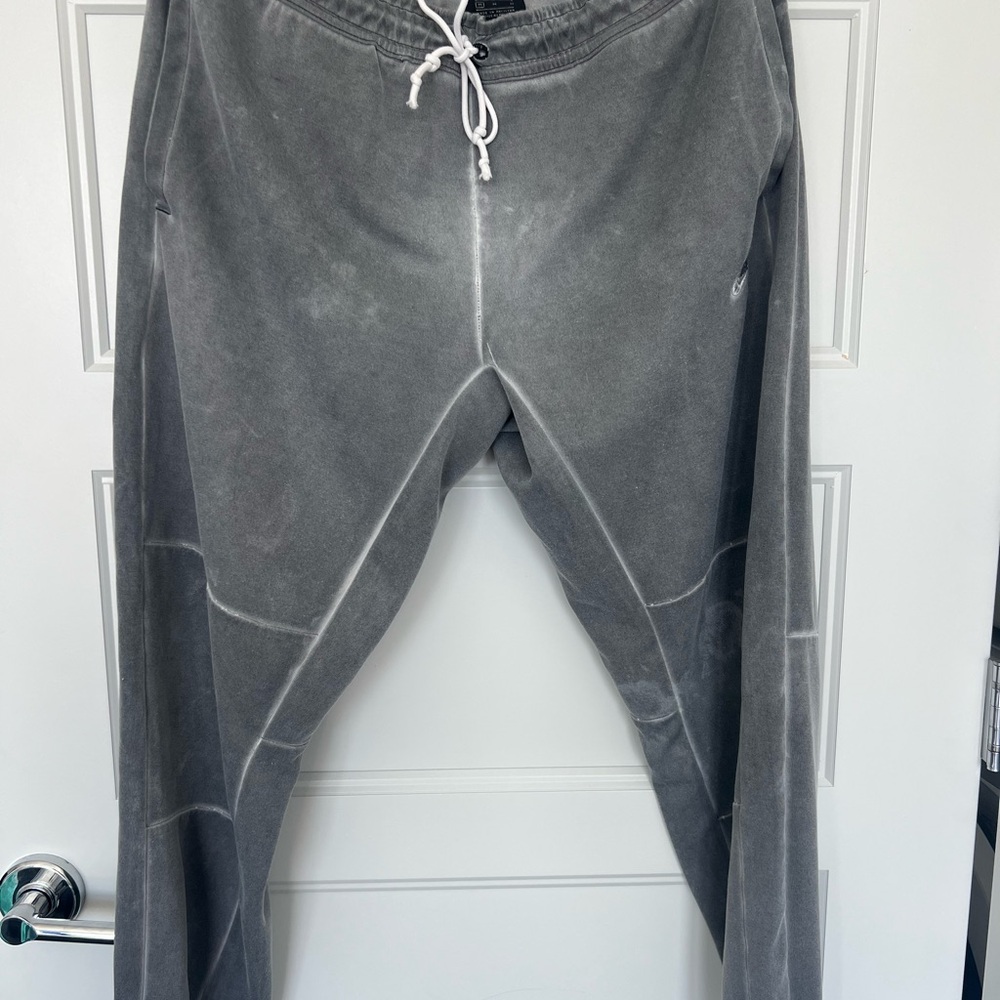 Nike Distressed-Look Gray Athletic Joggers